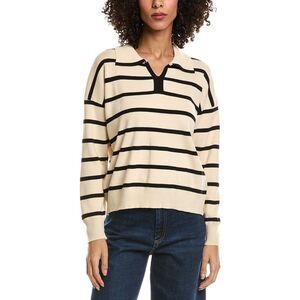 Madison Miles Womens  Knit Polo Sweater, Tan